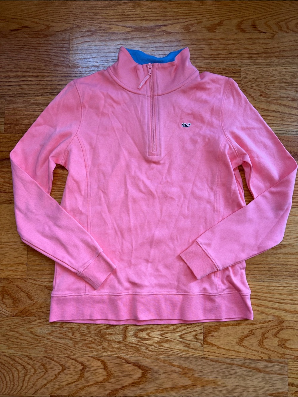 Vineyard vines coral quarter zip pullover size small